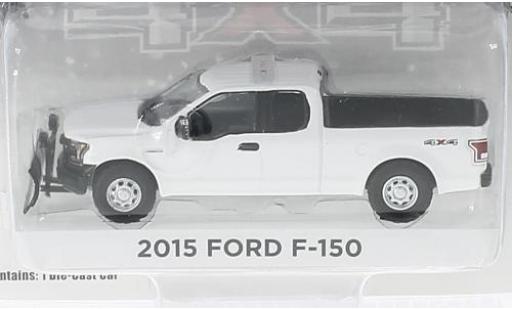 Miniature Ford F-1 1/64 Greenlight 50 blanche 2015 avec Chasse-neige Ford F-1 1/64 Greenlight 50 blanche 2015 avec Chasse-neige miniature