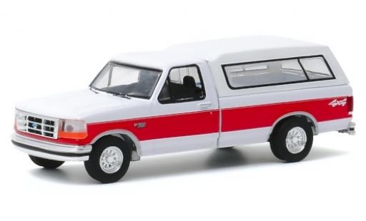 Miniature Ford F-1 1/64 Greenlight 50 XLT blanche/rouge 1994 Ford F-1 1/64 Greenlight 50 XLT blanche/rouge 1994 miniature