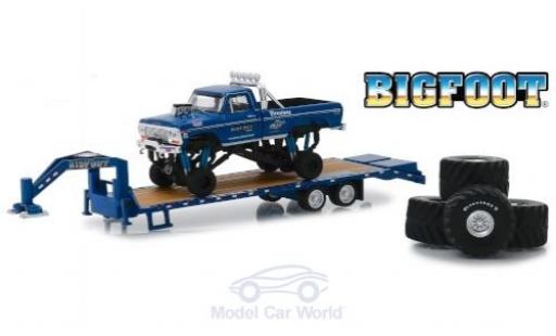 Miniature Ford F-250 1/64 Greenlight Monster Truck Bigfoot 1974 with Gooseneck Trailer and Tires Ford F-250 1/64 Greenlight Monster Truck Bigfoot 1974 with Gooseneck Trailer and Tires miniature