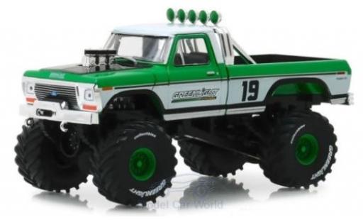 Miniature Ford F-250 1/64 Greenlight Monster Truck verte/blanche 1974 Ford F-250 1/64 Greenlight Monster Truck verte/blanche 1974 miniature