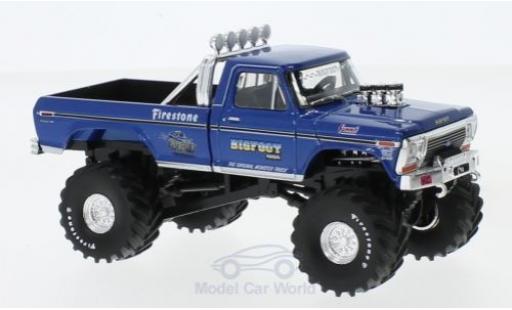 Miniature Ford F-250 1/43 Greenlight Monster Truck metallise bleue Bigfoot 1974 Ford F-250 1/43 Greenlight Monster Truck metallise bleue Bigfoot 1974 miniature