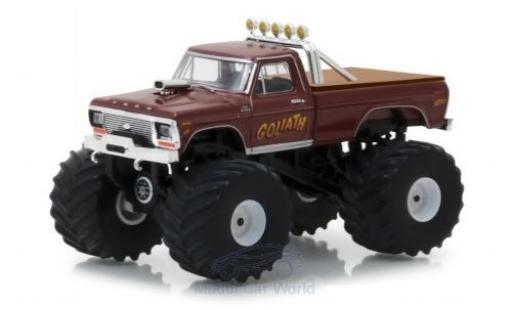 Miniature Ford F-250 1/64 Greenlight Monster Truck metallise marron Goliath 1979 Ford F-250 1/64 Greenlight Monster Truck metallise marron Goliath 1979 miniature
