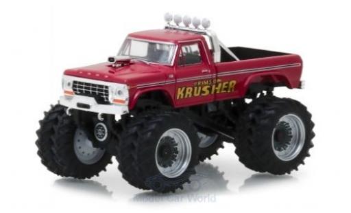 Miniature Ford F-250 1/64 Greenlight Monster Truck rouge Krimson Krusher 1973 Ford F-250 1/64 Greenlight Monster Truck rouge Krimson Krusher 1973 miniature