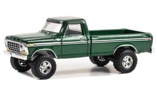 Miniature Ford F-350 1/64 Greenlight Custom metallise verte 1979 1:64 Ford F-350 1/64 Greenlight Custom metallise verte 1979 1:64 miniature