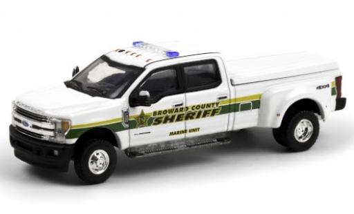 Miniature Ford F-350 1/64 Greenlight Lariat Broward County Sheriff 2018 Marine Unit Ford F-350 1/64 Greenlight Lariat Broward County Sheriff 2018 Marine Unit miniature