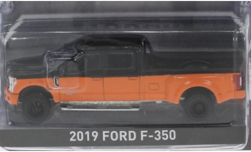 Miniature Ford F-350 1/64 Greenlight orange/noire 2019 Ford F-350 1/64 Greenlight orange/noire 2019 miniature