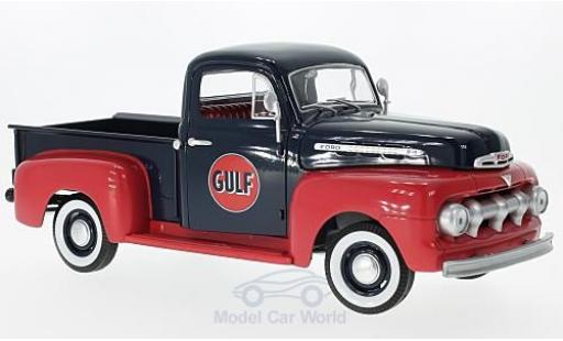 Miniature Ford F1 1/18 Greenlight Pick-Up bleue/rouge Gulf 1951 Ford F1 1/18 Greenlight Pick-Up bleue/rouge Gulf 1951 miniature