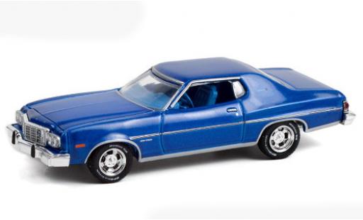 Miniature Ford Gran Torino 1/64 Greenlight metallise bleue 1974 Ford Gran Torino 1/64 Greenlight metallise bleue 1974 miniature