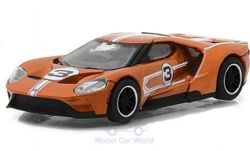 Miniature Ford GT 1/64 Greenlight orange 2017 1967 #3 40 Mk IV Tribute Ford GT 1/64 Greenlight orange 2017 1967 #3 40 Mk IV Tribute miniature