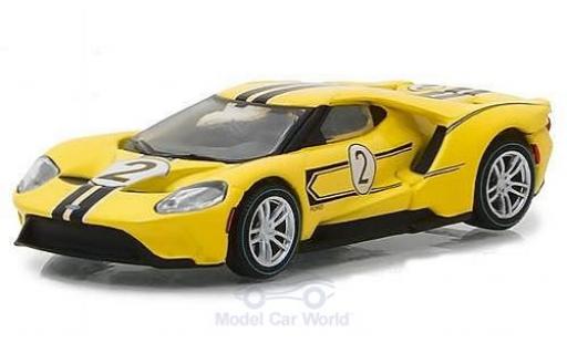 Miniature Ford GT 1/64 Greenlight jaune 2017 1967 #2 40 Mk IV Tribute Ford GT 1/64 Greenlight jaune 2017 1967 #2 40 Mk IV Tribute miniature