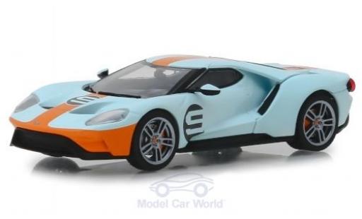 Miniature Ford GT 1/43 Greenlight Heritage Edition bleue/orange 2019 No.9 Ford GT 1/43 Greenlight Heritage Edition bleue/orange 2019 No.9 miniature