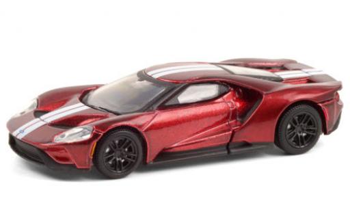 Miniature Ford GT 1/64 Greenlight metallise rouge/blanche 2017 Ford GT 1/64 Greenlight metallise rouge/blanche 2017 miniature