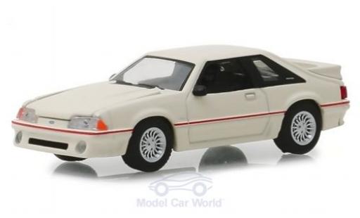 Miniature Ford Mustang 1/64 Greenlight 5.0 blanche 1989 Ford Mustang 1/64 Greenlight 5.0 blanche 1989 miniature
