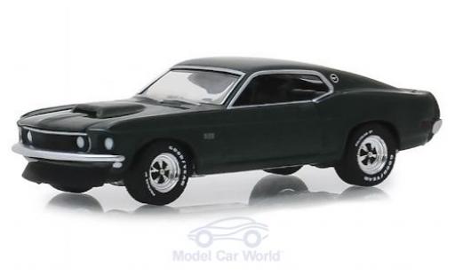 Miniature Ford Mustang 1/64 Greenlight BOSS 429 metallise verte 1969 Ford Mustang 1/64 Greenlight BOSS 429 metallise verte 1969 miniature