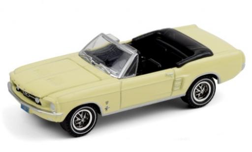 Miniature Ford Mustang 1/64 Greenlight Cabriolet High Country Special jaune 1967 Ford Mustang 1/64 Greenlight Cabriolet High Country Special jaune 1967 miniature