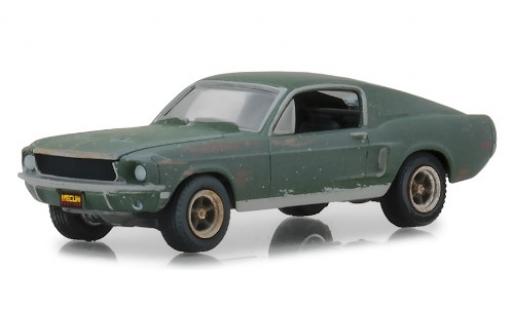 Miniature Ford Mustang 1/64 Greenlight GT Fastback Bullitt 1968 unrestauriert mit Stickern Ford Mustang 1/64 Greenlight GT Fastback Bullitt 1968 unrestauriert mit Stickern miniature