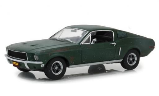 Miniature Ford Mustang 1/18 Greenlight GT Fastback metallise verte Bullitt 1968 unrestauriert mit Stickerbogen Ford Mustang 1/18 Greenlight GT Fastback metallise verte Bullitt 1968 unrestauriert mit Stickerbogen miniature
