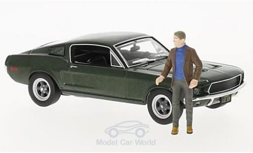 Miniature Ford Mustang 1/43 Greenlight GT metallise verte Bullitt 1968 mit Figur Steve McQueen Ford Mustang 1/43 Greenlight GT metallise verte Bullitt 1968 mit Figur Steve McQueen miniature