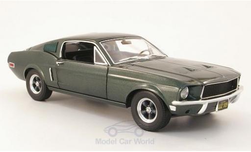 Miniature Ford Mustang 1/18 Greenlight GT metallise verte Bullitt 1968 Ford Mustang 1/18 Greenlight GT metallise verte Bullitt 1968 miniature
