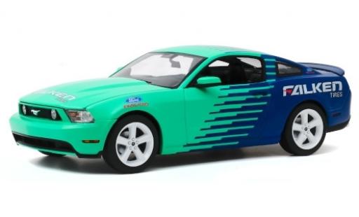 Miniature Ford Mustang 1/18 Greenlight GT türkis/bleue Falken Tires 2010 Ford Mustang 1/18 Greenlight GT türkis/bleue Falken Tires 2010 miniature