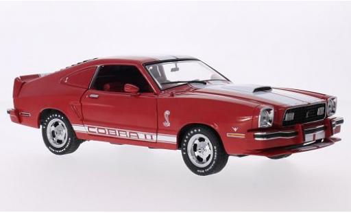 Miniature Ford Mustang 1/18 Greenlight II Cobra II rouge/blanche 1978 Ford Mustang 1/18 Greenlight II Cobra II rouge/blanche 1978 miniature