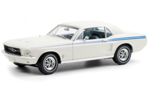 Miniature Ford Mustang 1/18 Greenlight Indy Pacesetter Special blanche/bleue 1967 Ford Mustang 1/18 Greenlight Indy Pacesetter Special blanche/bleue 1967 miniature