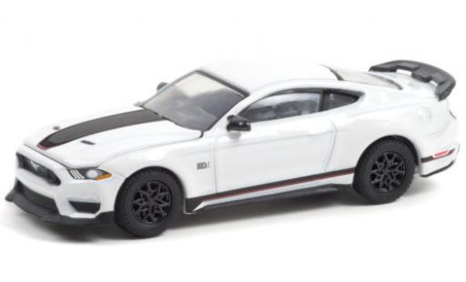 Miniature Ford Mustang 1/64 Greenlight Mach 1 blanche/Dekor 2021 No.145 Ford Mustang 1/64 Greenlight Mach 1 blanche/Dekor 2021 No.145 miniature