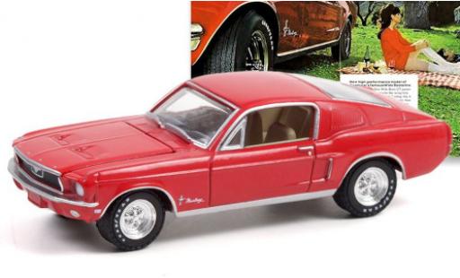 Miniature Ford Mustang 1/64 Greenlight rouge 1968 Wide Boots GT Ford Mustang 1/64 Greenlight rouge 1968 Wide Boots GT miniature