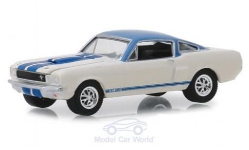 Miniature Ford Mustang GT 1/64 Greenlight Shelby GT 350 Prougeotype blanche/bleue 1966 Ford Mustang GT 1/64 Greenlight Shelby GT 350 Prougeotype blanche/bleue 1966 miniature