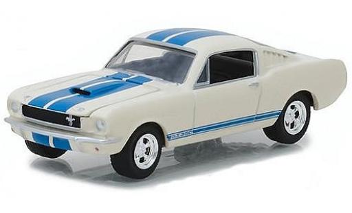Miniature Ford Mustang 1/64 Greenlight Shelby GT350 Fastback blanche/bleue 1965 Ford Mustang 1/64 Greenlight Shelby GT350 Fastback blanche/bleue 1965 miniature