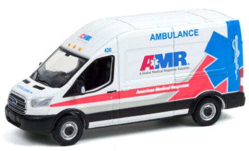 Miniature Ford Transit 1/64 Greenlight LWB HD AMR - American Medical Response 2019 Ford Transit 1/64 Greenlight LWB HD AMR - American Medical Response 2019 miniature