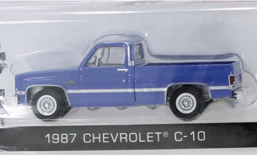 Miniature Chevrolet C-10 1/64 Greenlight bleue 1987 Chevrolet C-10 1/64 Greenlight bleue 1987 miniature