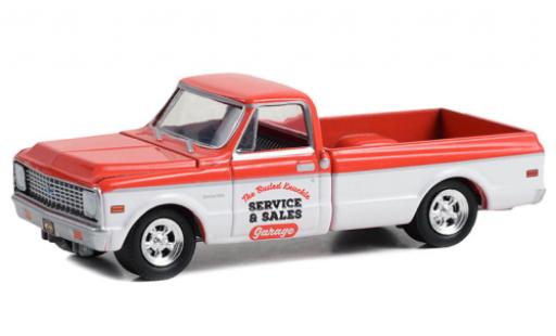 Miniature Chevrolet C-10 1/64 Greenlight rouge/blanche 1972 Chevrolet C-10 1/64 Greenlight rouge/blanche 1972 miniature