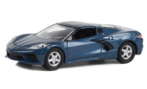 Miniature Chevrolet Corvette 1/64 Greenlight (C8) Stingray 1LT metallise bleue 2020 Chevrolet Corvette 1/64 Greenlight (C8) Stingray 1LT metallise bleue 2020 miniature