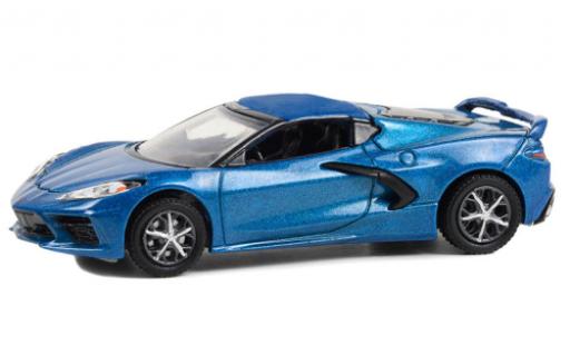 Miniature Chevrolet Corvette 1/64 Greenlight (C8) Stingray 2LT metallise bleu 2020 Chevrolet Corvette 1/64 Greenlight (C8) Stingray 2LT metallise bleu 2020 miniature