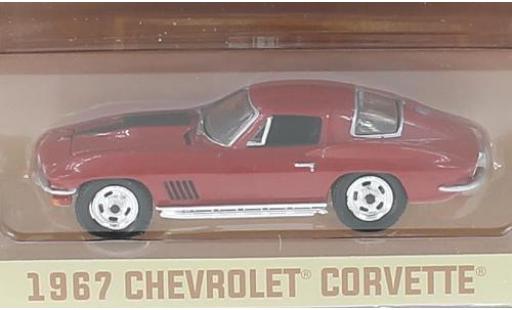 Miniature Chevrolet Corvette 1/64 Greenlight rouge 1967 Chevrolet Corvette 1/64 Greenlight rouge 1967 miniature