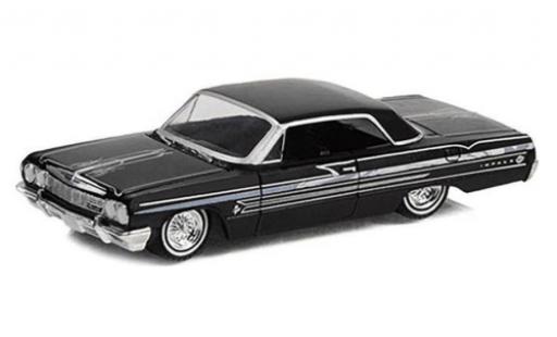 Miniature Chevrolet Impala 1/64 Greenlight Lowrider noire 1964 Chevrolet Impala 1/64 Greenlight Lowrider noire 1964 miniature
