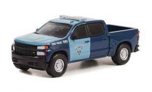 Miniature Chevrolet Silverado 1/64 Greenlight Massachusetts State Police 2021 Chevrolet Silverado 1/64 Greenlight Massachusetts State Police 2021 miniature