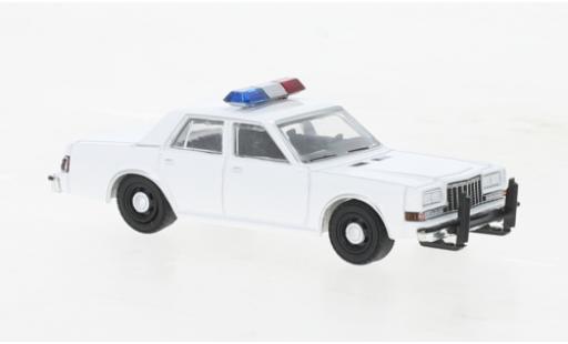 Dodge Diplomat 1/64 Greenlight blanche Police (USA) 1980 miniature