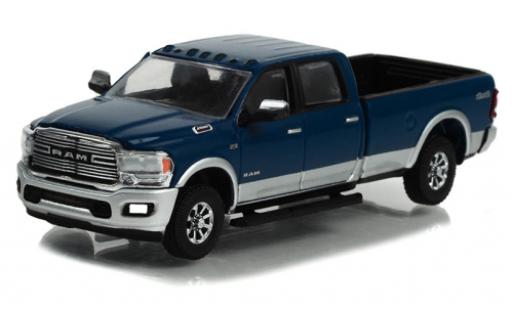 Dodge RAM 1/64 Greenlight 2500 Laramie 4x4 bleue/grise 2022 miniature