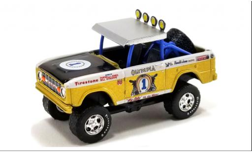 Miniature Ford Bronco 1/64 Greenlight Baja Big Oly Tribute Edition 1970 Ford Bronco 1/64 Greenlight Baja Big Oly Tribute Edition 1970 miniature