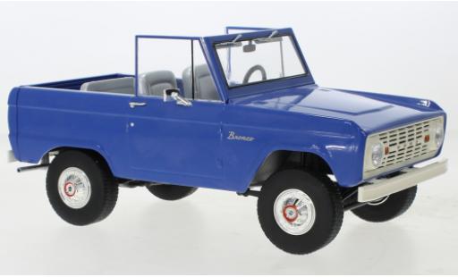 Miniature Ford Bronco 1/18 Greenlight bleu/blanche 1966 Ford Bronco 1/18 Greenlight bleu/blanche 1966 miniature