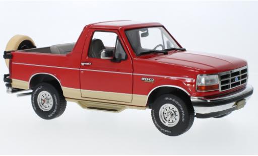 Miniature Ford Bronco 1/18 Greenlight Eddie fermier Edition metallise rouge/metallise beige 1994 Ford Bronco 1/18 Greenlight Eddie fermier Edition metallise rouge/metallise beige 1994 miniature