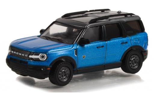 Miniature Ford Bronco 1/64 Greenlight Sport Badlands metallise bleue/noire 2022 Ford Bronco 1/64 Greenlight Sport Badlands metallise bleue/noire 2022 miniature