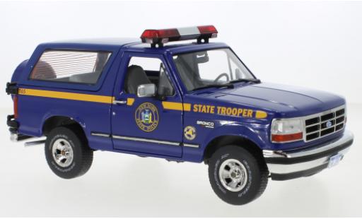 Miniature Ford Bronco 1/18 Greenlight XLT New York State Police 1996 Ford Bronco 1/18 Greenlight XLT New York State Police 1996 miniature