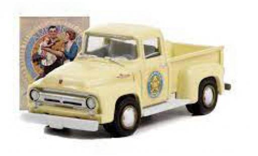 Miniature Ford F-1 1/64 Greenlight 00 beige Norman Rockwell 1956 Ford F-1 1/64 Greenlight 00 beige Norman Rockwell 1956 miniature