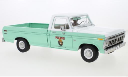 Miniature Ford F-1 1/18 Greenlight 00 turquoise/blanche Smokey Bear 1975 Ford F-1 1/18 Greenlight 00 turquoise/blanche Smokey Bear 1975 miniature