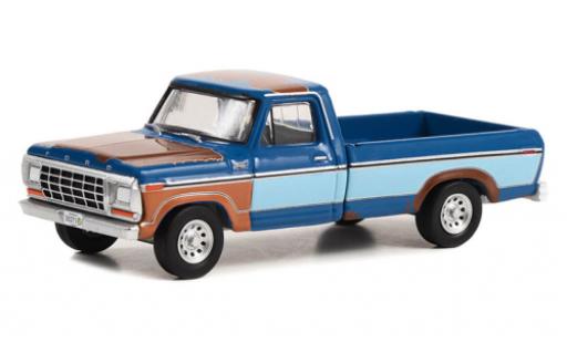 Miniature Ford F-250 1/64 Greenlight bleue/bleue Yellowstone 1978 Ford F-250 1/64 Greenlight bleue/bleue Yellowstone 1978 miniature