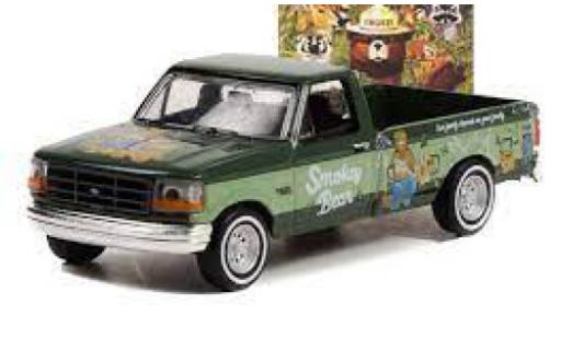 Miniature Ford F-250 1/64 Greenlight vert foncé/la chaux Smokey Bear 1995 Ford F-250 1/64 Greenlight vert foncé/la chaux Smokey Bear 1995 miniature