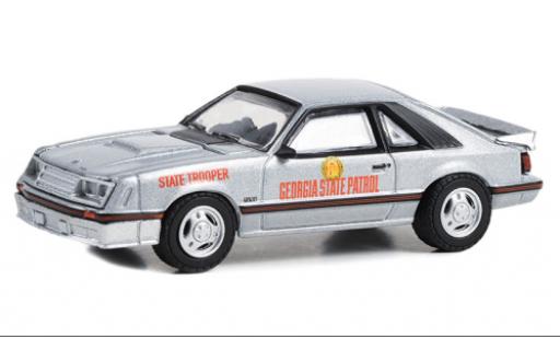 Miniature Ford Mustang 1/64 Greenlight GT Georgia State Patrol - State Trooper 1982 Ford Mustang 1/64 Greenlight GT Georgia State Patrol - State Trooper 1982 miniature